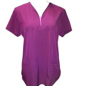 GT Performance Burgundy Scrub Top